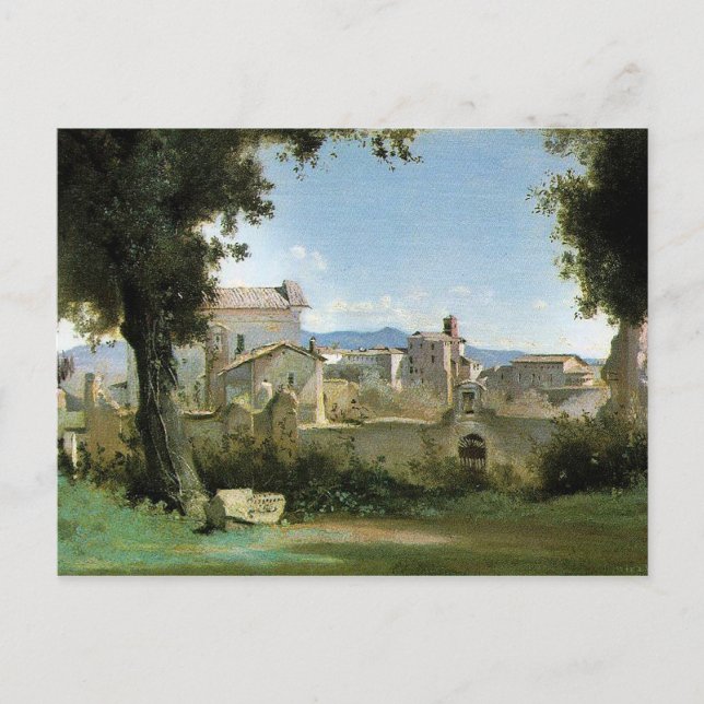 Farnese Rome Jean-Baptiste Camille Corot Postkarte (Vorderseite)