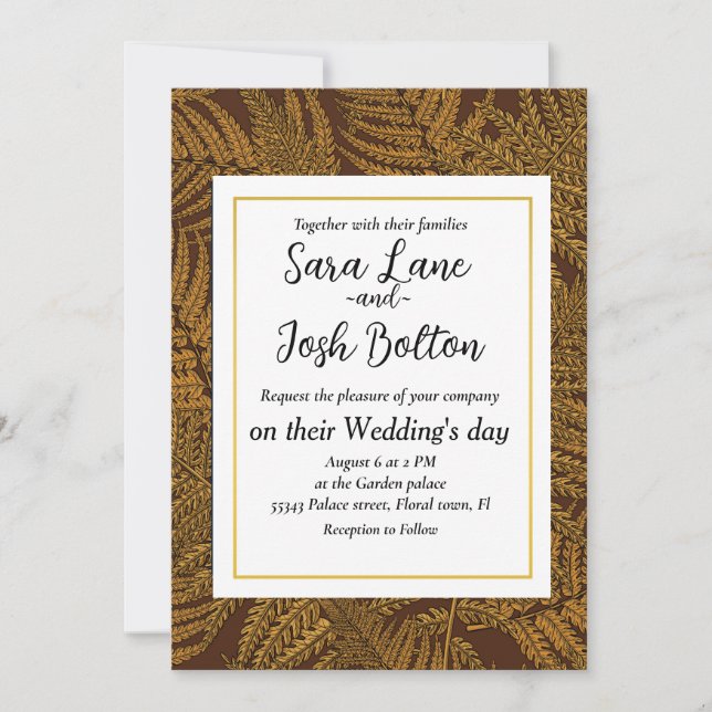 Farnfarn Einladung (Vorderseite)