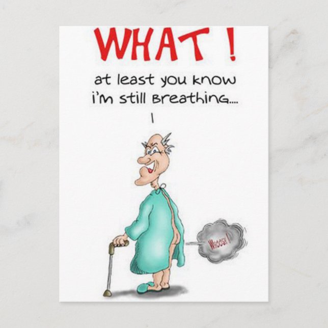 Farning Old Man Postkarte (Vorderseite)