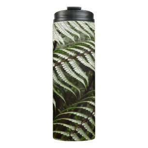 Farnwedel II Dunkelgrüne Natur Thermosbecher