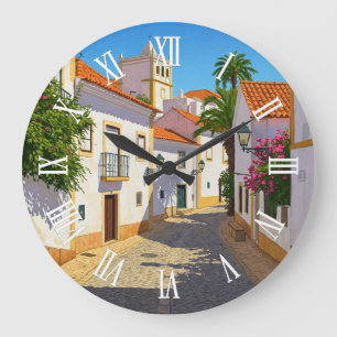 Faro Algarve Große Wanduhr