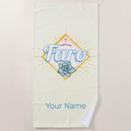 Faro Algarve Portugal Retro Sukkuline Vintag Strandtuch