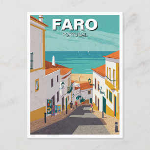 Faro Algarve Postkarte