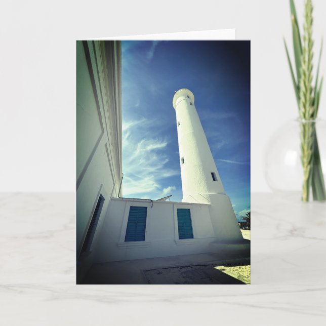 Faro de Punta Celarayn Cozumel Lighthouse Card Einladung (Vorderseite)