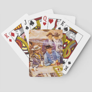 Faro-Plan in tadellosem Saloon_Great Kunstwerk Spielkarten