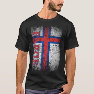 Faroe Flag Geschenk Frauen Männer Kinder Retro T-Shirt