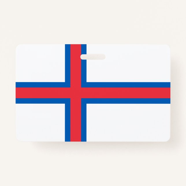 Faroe Islands flag Ausweis (Vorderseite)