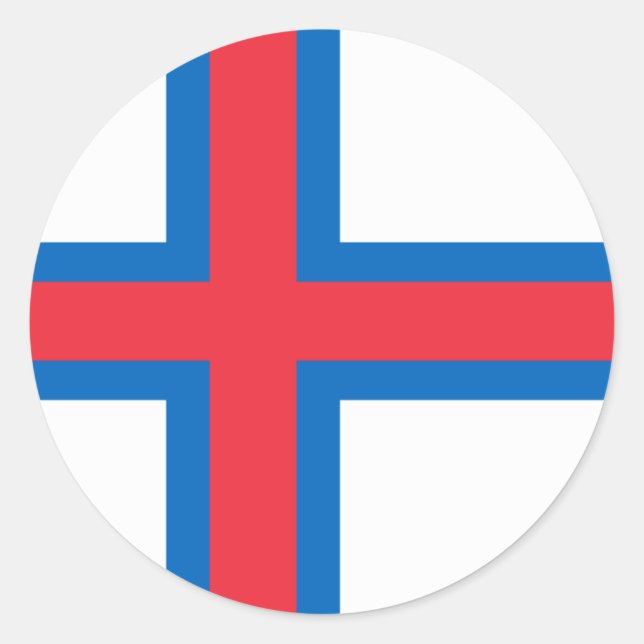 Faroe Islands flag Sticker (Vorderseite)