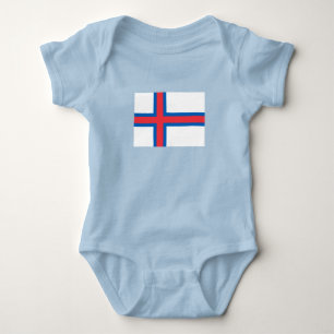 Färöer-Flagge Baby Strampler