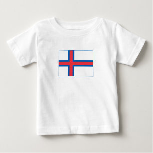 Färöer-Flagge Baby T-shirt