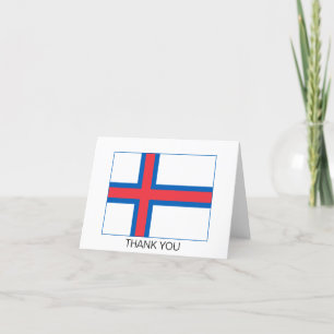 Färöer-Flagge Dankeskarte