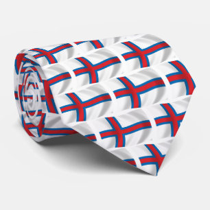 Färöer-Flagge Krawatte