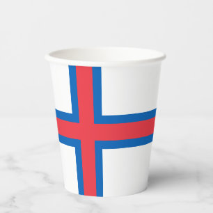 Färöer-Flagge Pappbecher