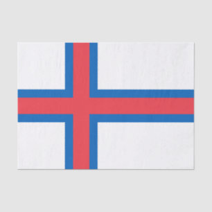 Färöer-Flagge Seidenpapier