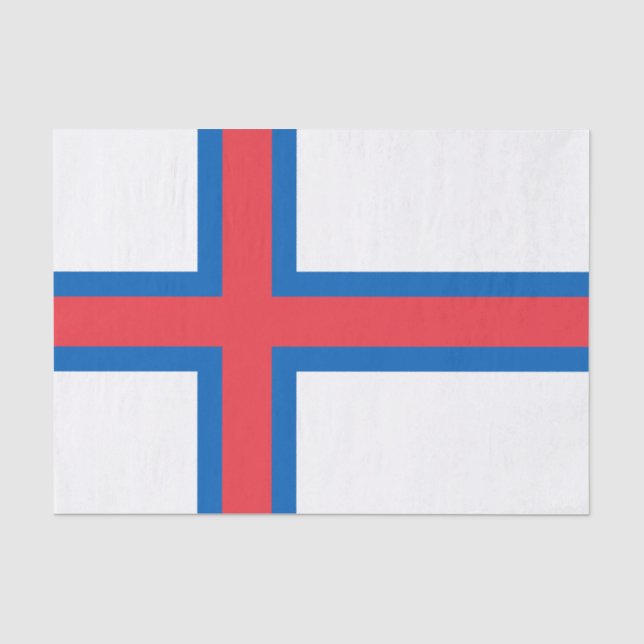 Färöer-Flagge Seidenpapier (Vorderseite)