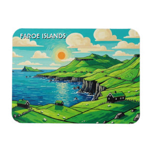 Färöer Inseln Dänemark Reise Magnet