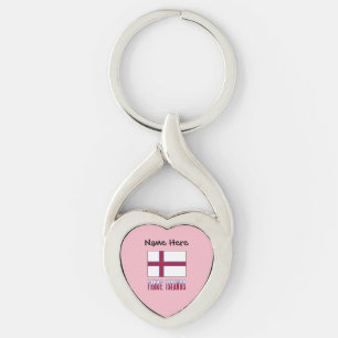Färöer-Inseln Färöer-Insulaner-Flagge Schwarz Pers Schlüsselanhänger