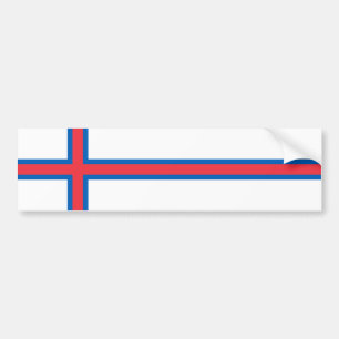 Färöer-Inseln-Flagge Autoaufkleber
