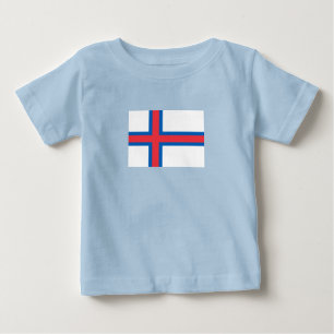 Färöer-Inseln-Flagge Baby T-shirt