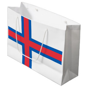 Färöer-Inseln-Flagge Große Geschenktüte