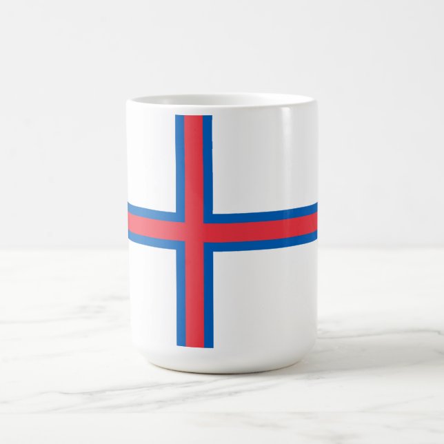 Färöer-Inseln-Flagge Kaffeetasse (Mittel)