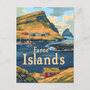 Färöer-Inseln Reise Postkarte