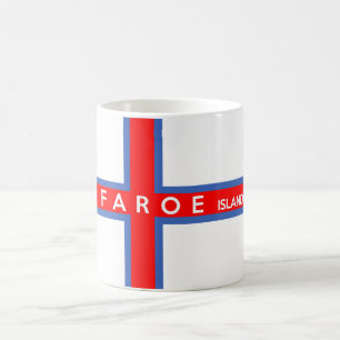 Färöer-Landesflaggetextname Tasse