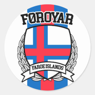 Färöer Runder Aufkleber