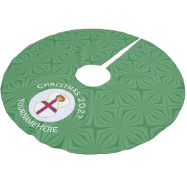 Faroese Angel Weihnachtsflagge Personalisiert Polyester Weihnachtsbaumdecke