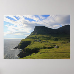 Faroese Village of Gásadalur: Poster