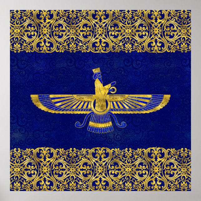Farohar - Faravahar - Fravashi Poster (Vorne)