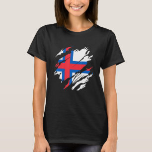 Färöische Flagge Färöer-Inseln 2 T-Shirt