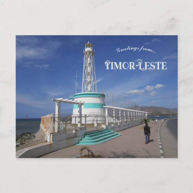 Farol Lighthouse in Dili Timor Leste Postkarte (Vorderseite)