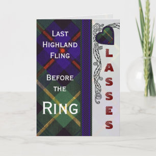 Farquarson Scottish Tartan Einladung