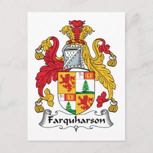 Farquharson Familienwappen Postkarte