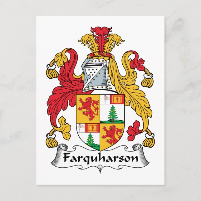 Farquharson Familienwappen Postkarte (Vorderseite)
