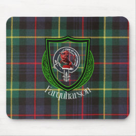 Farquharson Schottischer Clan Tartan & Wappen Mousepad