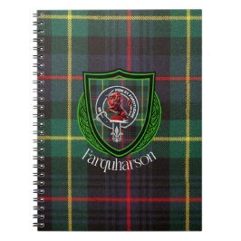 Farquharson Schottischer Clan Tartan & Wappen Notizblock