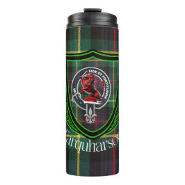 Farquharson Schottischer Clan Tartan & Wappen Thermosbecher
