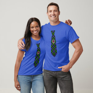 Farquharson Scottish Abzeichen & Tartan Krawatte T-Shirt