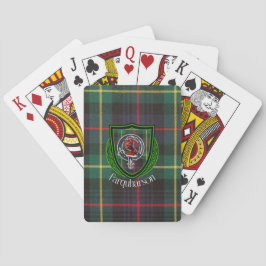 Farquharson Scottish Clan Tartan & Crest Spielkarten