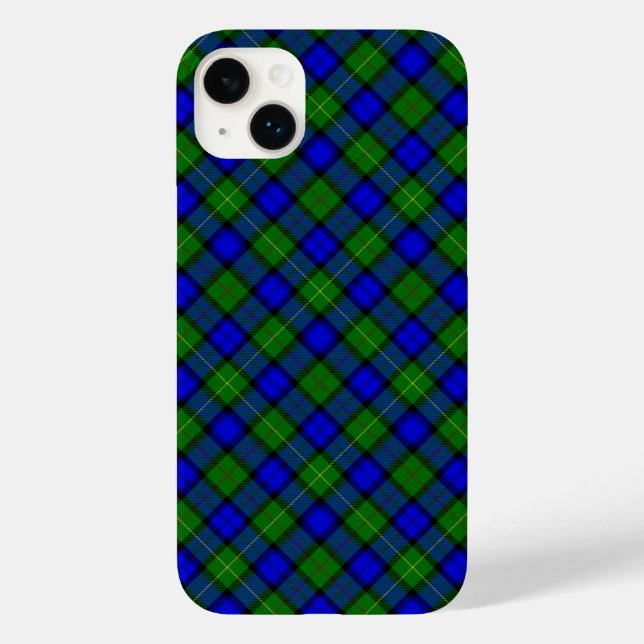 Farquharson tartan blau grün kariert Case-Mate iPhone hülle (Rückseite)