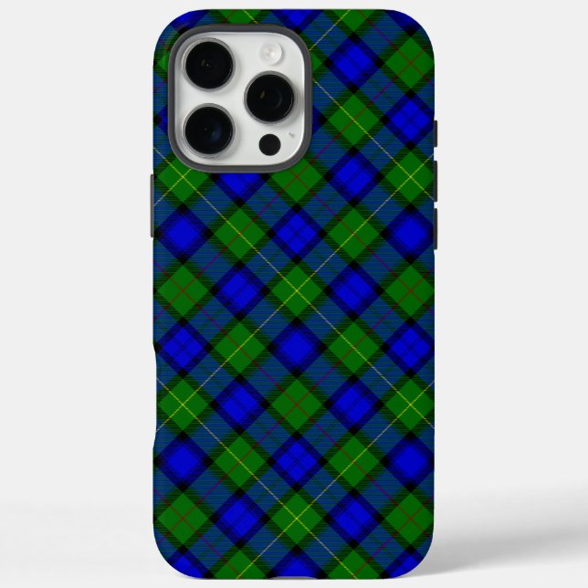 Farquharson tartan blau grün kariert Case-Mate iPhone hülle (Rückseite)