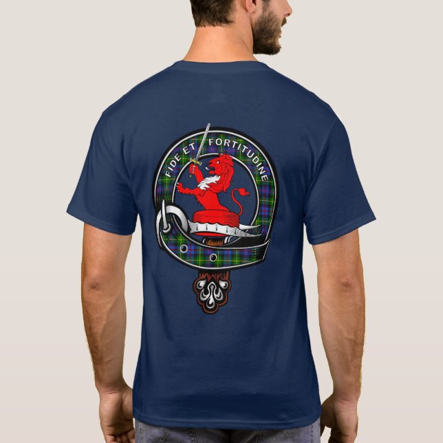Farquharson Tartan Clan Abzeichen T-Shirt (Rückseite)