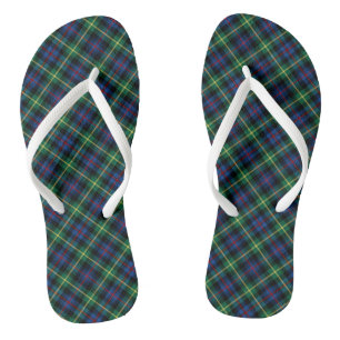 Farquharson Tartan Colorful Scottish Kariert Flip Flops