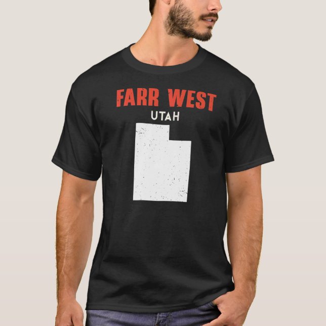 Farr West Utah USA Staat America Travel Utahan T-Shirt (Vorderseite)