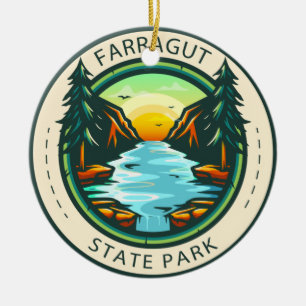 Farragut Staat Park Idaho Abzeichen Keramik Ornament