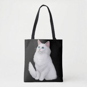 Farrah die weiße persische Katzen-Taschen-Tasche