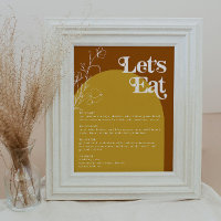 FARRAH Retro 70er Rust Lasse Arch Menu essen