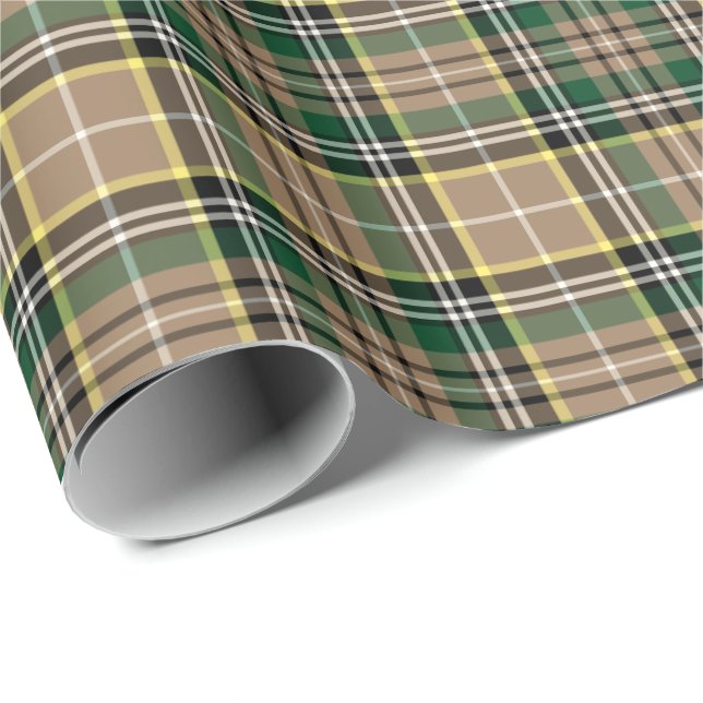 Farrell Clan Tartan Irish Kariert Pattern Geschenkpapier (Rolleneckpunkt)